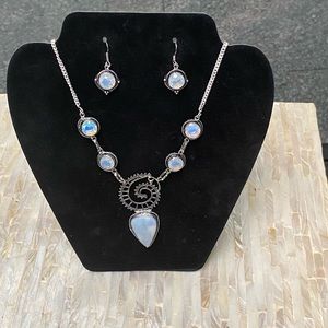 Owyhee Opal Opalite necklace and earrings